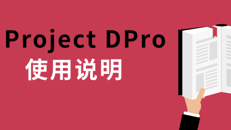 叮！你的Project DPro使用说明书